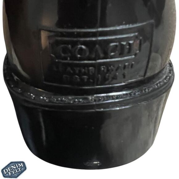 COACH Women’s ‘Talia' Black Waterproof Tall Designer Rain/Snow Boots | NEW!! - Picture 13 of 16